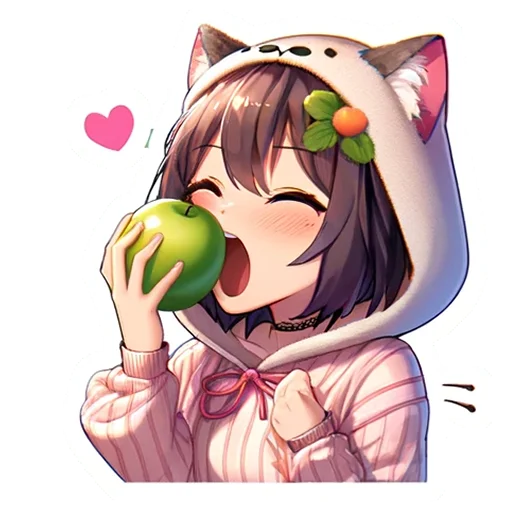 🍏 Стикер «red green taste» для Telegram