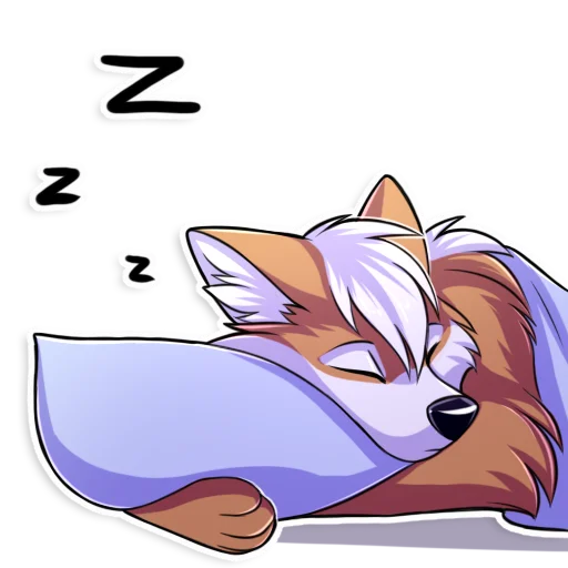 😴 Стикер «Redline the fox» для Telegram