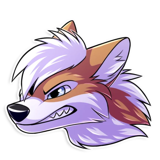 😡 Стикер «Redline the fox» для Telegram