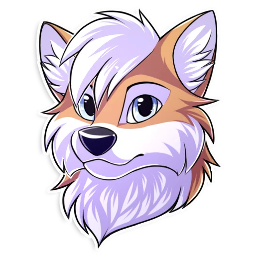 😐 Стикер «Redline the fox» для Telegram