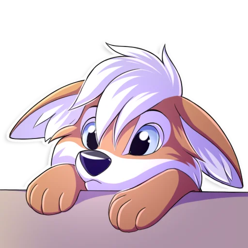 😯 Стикер «Redline the fox» для Telegram
