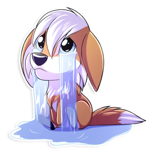 😭 Стикер «Redline the fox» для Telegram