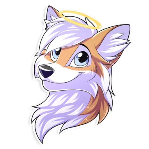 😇 Стикер «Redline the fox» для Telegram