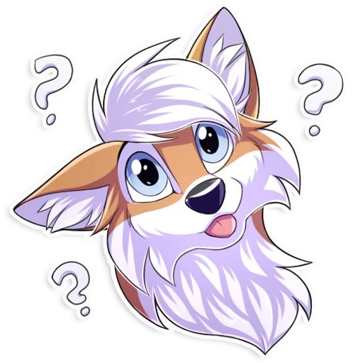 ❔ Стикер «Redline the fox» для Telegram