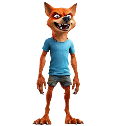 🧸 Стикер «Red mini hasky» для Telegram