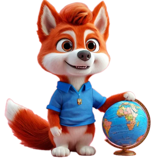 🧸 Стикер «Red mini hasky» для Telegram