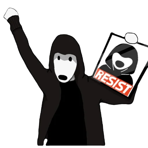 🫥 Стикер «Resistance Dog Army» для Telegram