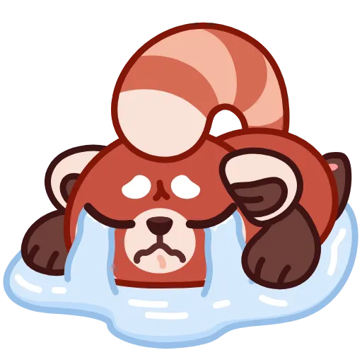 😭 Стикер «Красная Панда» для Telegram