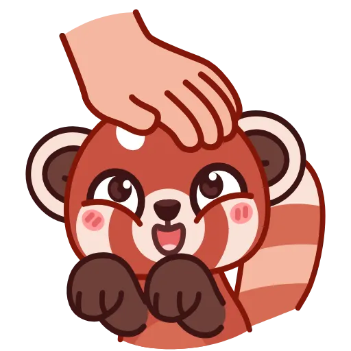 😌 Стикер «Красная Панда» для Telegram