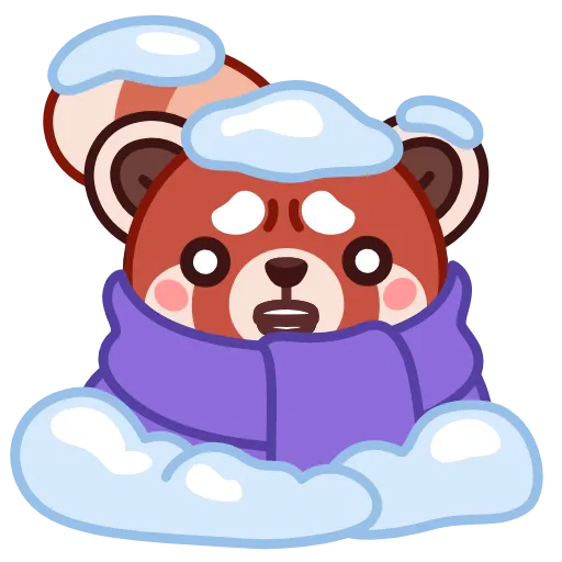 🥶 Стикер «Красная Панда» для Telegram