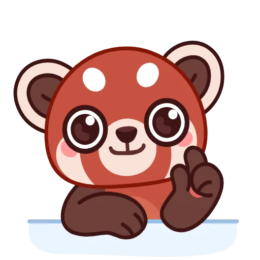 😉 Стикер «Красная Панда» для Telegram