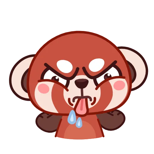 😛 Стикер «Красная Панда» для Telegram