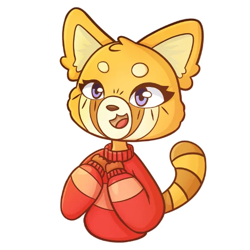 Стикерпак Red Panda Toffee для Telegram