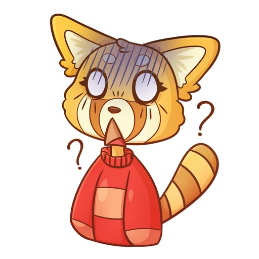 😨 Стикер «Red Panda Toffee» для Telegram