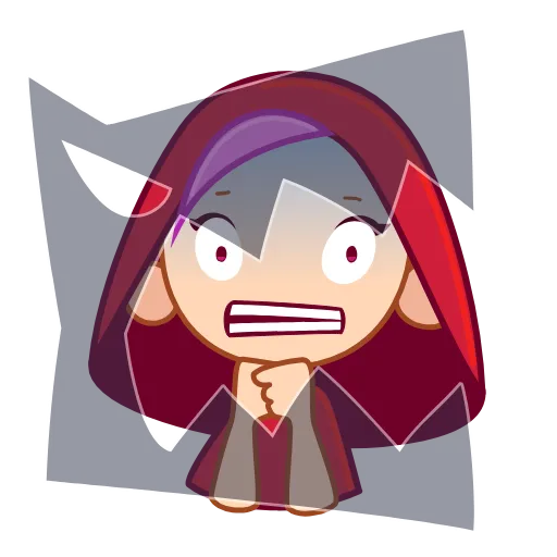 😱 Стикер «Red Riding Hood» для Telegram