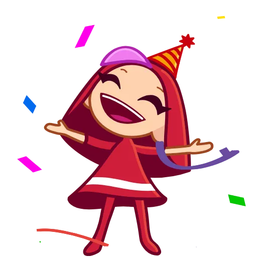 🥳 Стикер «Red Riding Hood» для Telegram