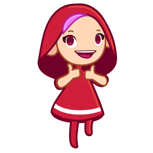 👍 Стикер «Red Riding Hood» для Telegram