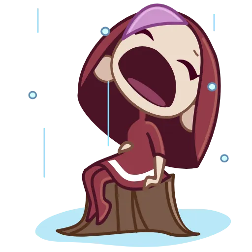 😭 Стикер «Red Riding Hood» для Telegram