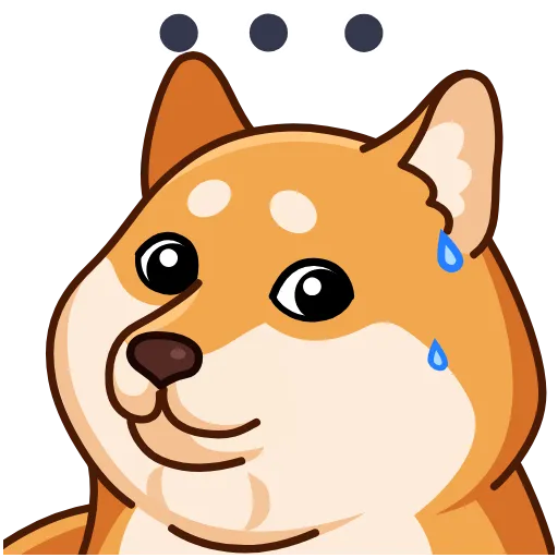 🙄 Стикер «Shiba Inu» для Telegram