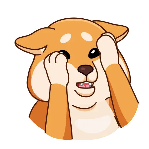 😱 Стикер «Shiba Inu» для Telegram