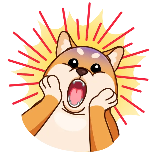 😱 Стикер «Shiba Inu» для Telegram