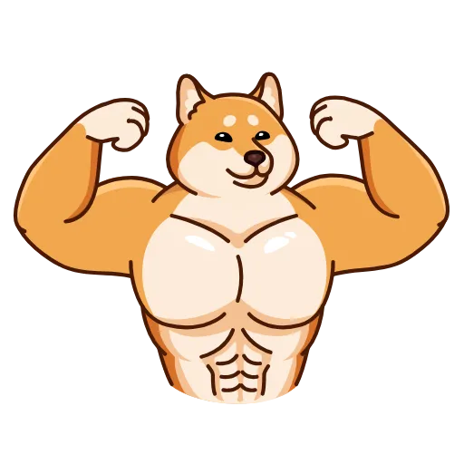💪 Стикер «Shiba Inu» для Telegram