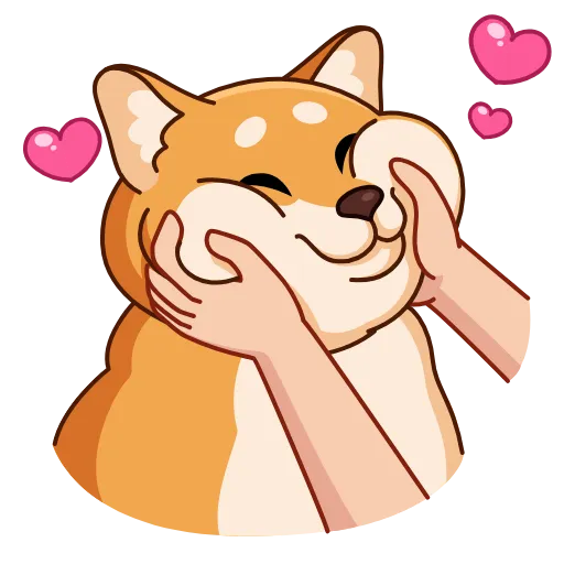 🥰 Стикер «Shiba Inu» для Telegram
