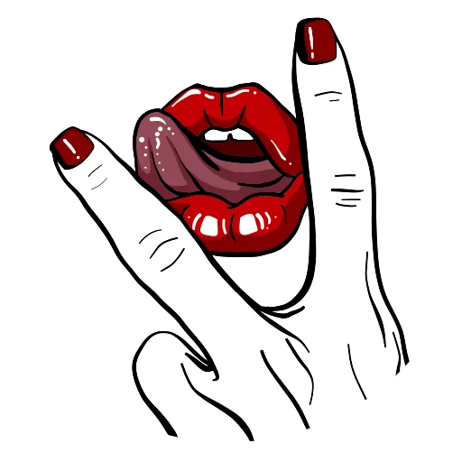 👅 Стикер «Red Thread» для Telegram