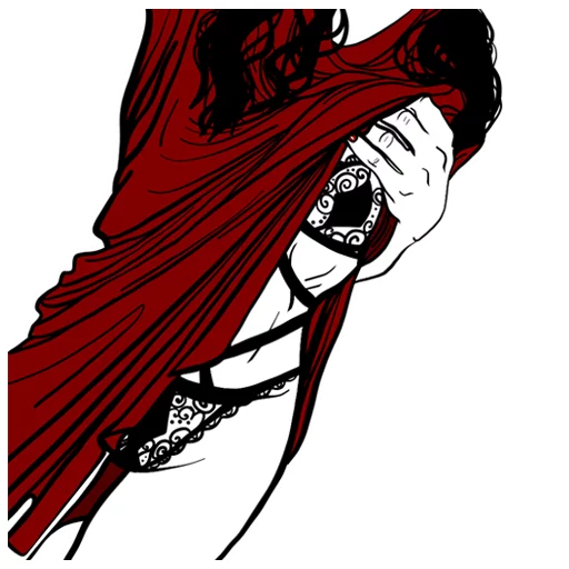 👙 Стикер «Red Thread» для Telegram