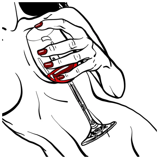 🍷 Стикер «Red Thread» для Telegram