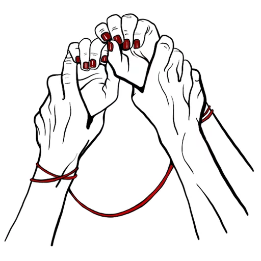 🤝 Стикер «Red Thread» для Telegram