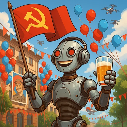 🍺 Стикер «Красный Апгрейд» для Telegram