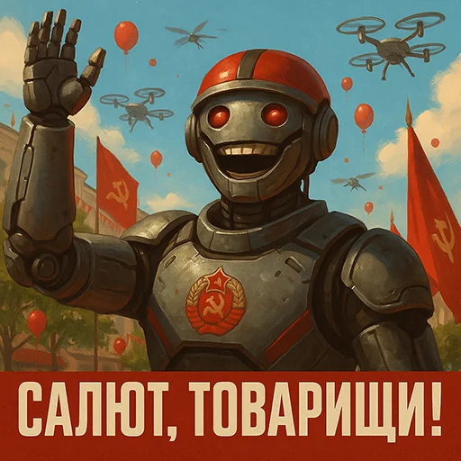🥳 Стикер «Красный Апгрейд» для Telegram
