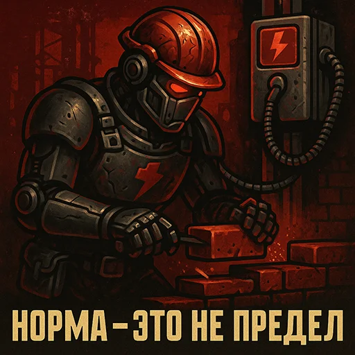 🔋 Стикер «Красный Апгрейд» для Telegram