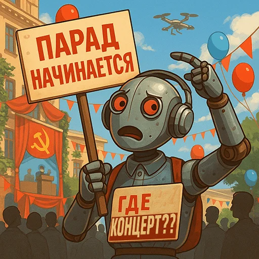🎉 Стикер «Красный Апгрейд» для Telegram