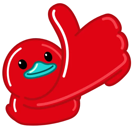 👍 Стикер «Red Duck» для Telegram