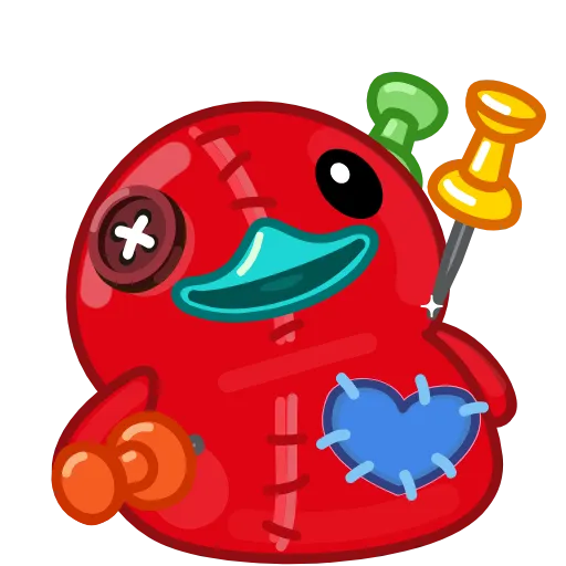 🥺 Стикер «Red Duck» для Telegram