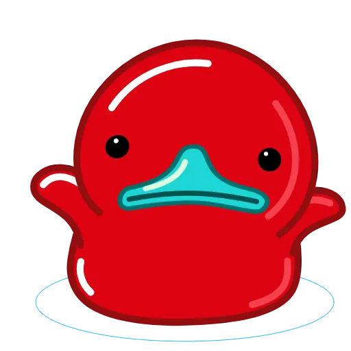 🤷‍♀ Стикер «Red Duck» для Telegram