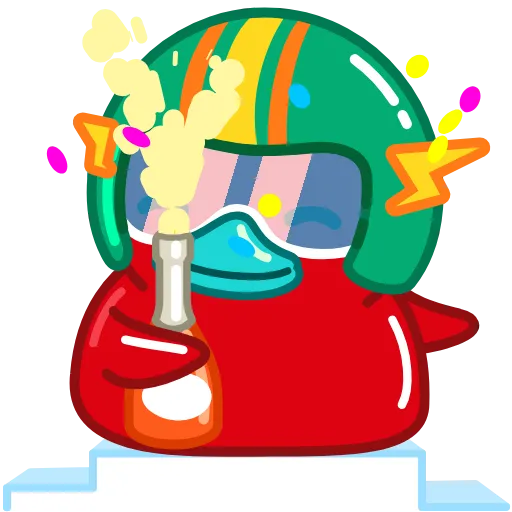 🍾 Стикер «Red Duck» для Telegram