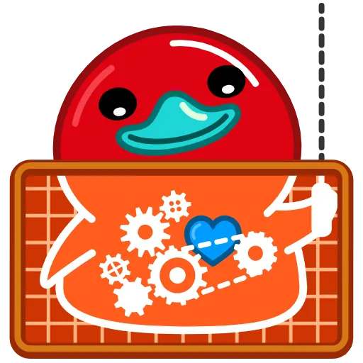 😏 Стикер «Red Duck» для Telegram