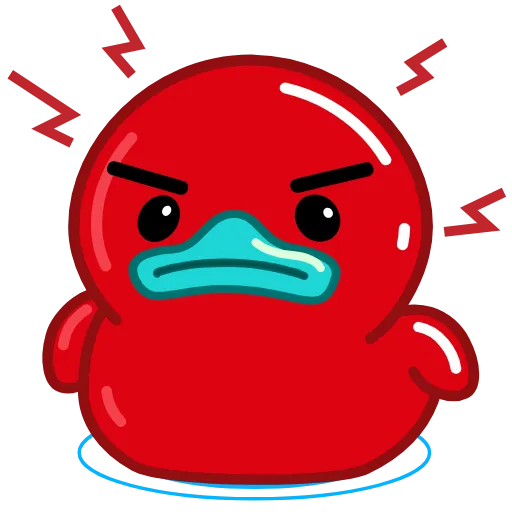 🤬 Стикер «Red Duck» для Telegram