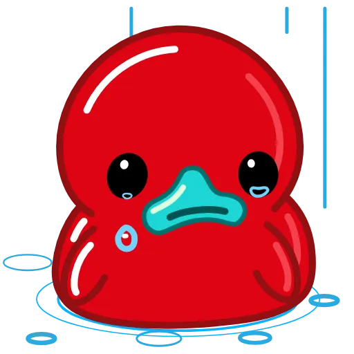 😢 Стикер «Red Duck» для Telegram