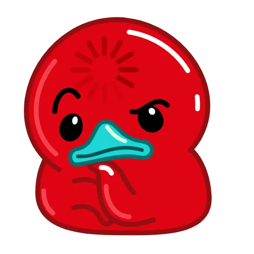 🤔 Стикер «Red Duck» для Telegram