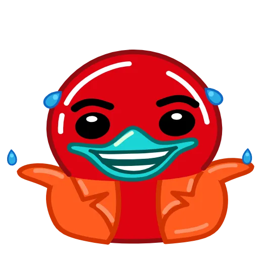 😂 Стикер «Red Duck» для Telegram