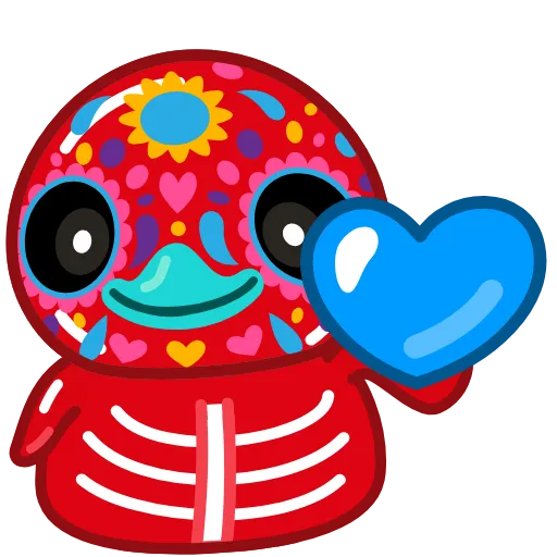 ❤️ Стикер «Red Duck» для Telegram