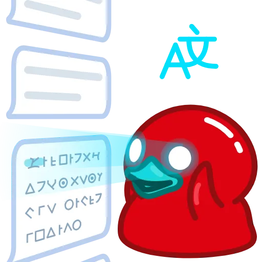 😵‍💫 Стикер «Red Duck» для Telegram