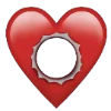 ❤ Эмодзи «red with love ani» для Telegram