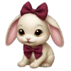 🐰 Эмодзи «red with love ani» для Telegram