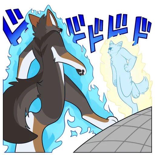 🔥 Стикер «Red Wolf» для Telegram