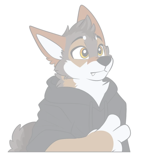 ✌️ Стикер «Red Wolf» для Telegram